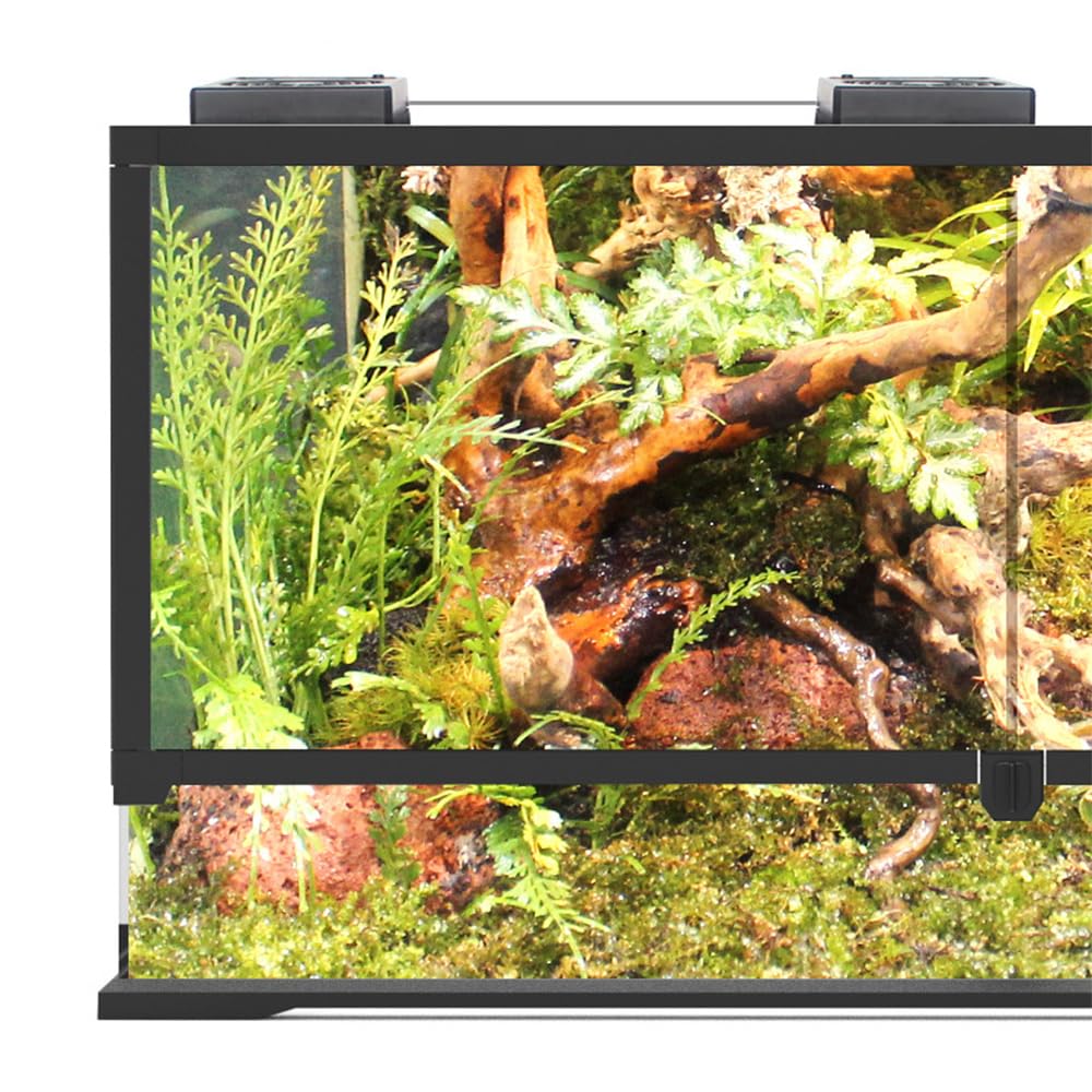 Smart Reptile Enclosure Fan Ventilation Fan Luftentfeuchter für Regenwald Terrarium Vivarium Verbessert die Luftzirkulation für Amphibien Reptilien Schlangen