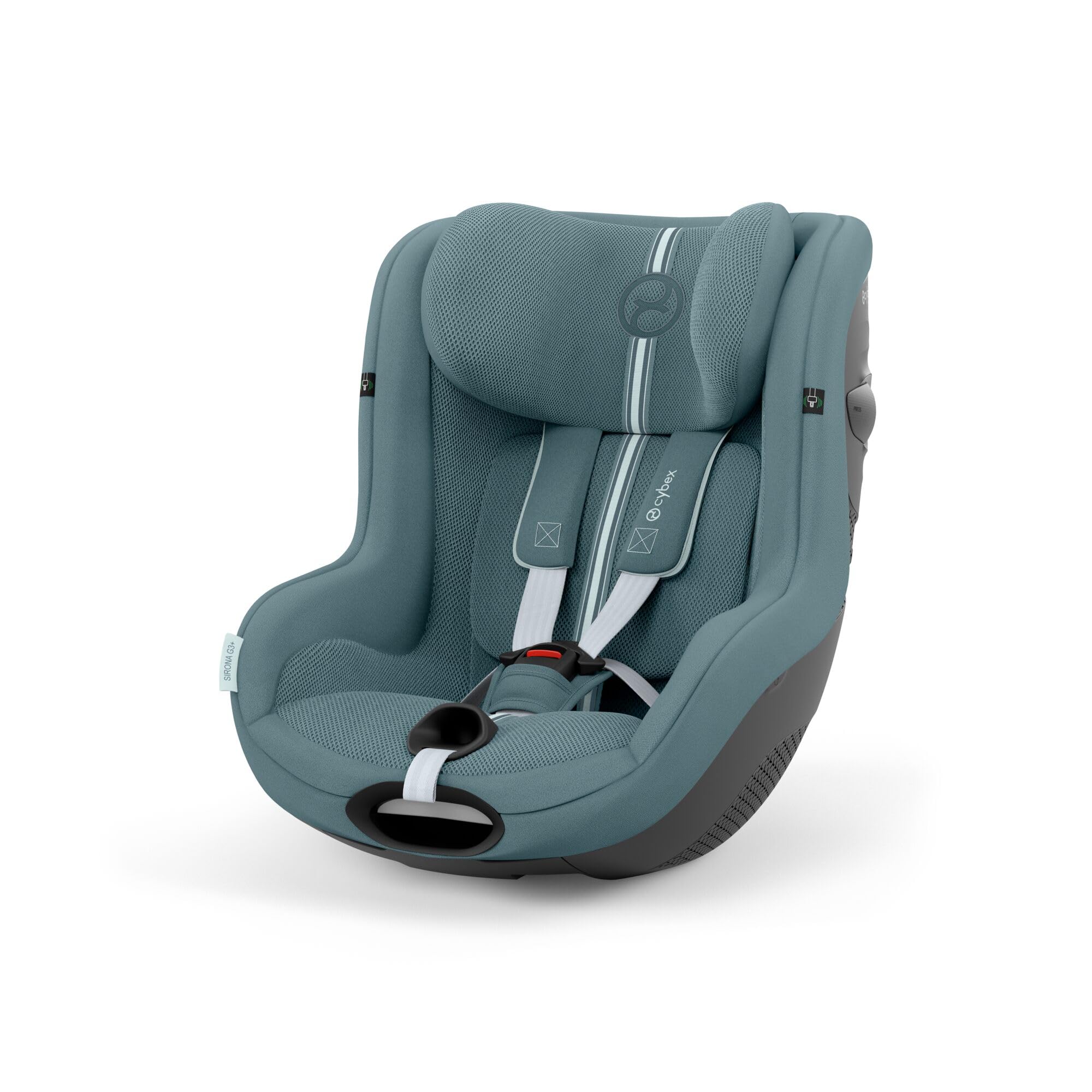 CYBEX Gold Fotelik samochodowy Sirona G3 Plus bez podstawy, Od ok. 3 miesięcy do 4 lat (Od urodzenia z wkładką dla noworodka), Maks. 19 kg, 61–105 cm (Od 40 cm z wkładką dla noworodka), Stormy Blue