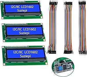 Amazon.com: 3pcs I2C IIC 1602 LCD Display Module 16x02 LCD Screen ...
