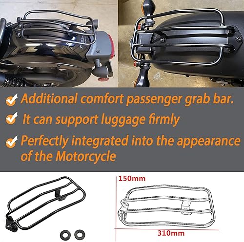 Miniatura 3 de Estante trasero de acero para motocicleta, estante de equipaje para Rebel CMX 500 CMX 300 Rebel500 Rebel 300 Accesorios 2017 2018 2019 2020 2021