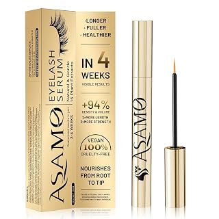 Eyelash Growth Serum – 15 Plant Extracts for Longer, Denser & Robust Lashes,Boosts Natural Lash Development,eyelash serum,Enhance Natural Beauty, Hypoallergenic Oil Free,lash growth serum(PURE GOLD) - Amazon product rated Grade A