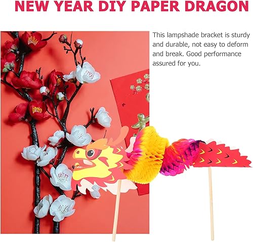Miniatura 6 de Didiseaon 8 juegos de manualidades para niños, guirnalda de dragón de año nuevo chino 2024 decoración de festival de primavera 2024 Año Nuevo DIY
