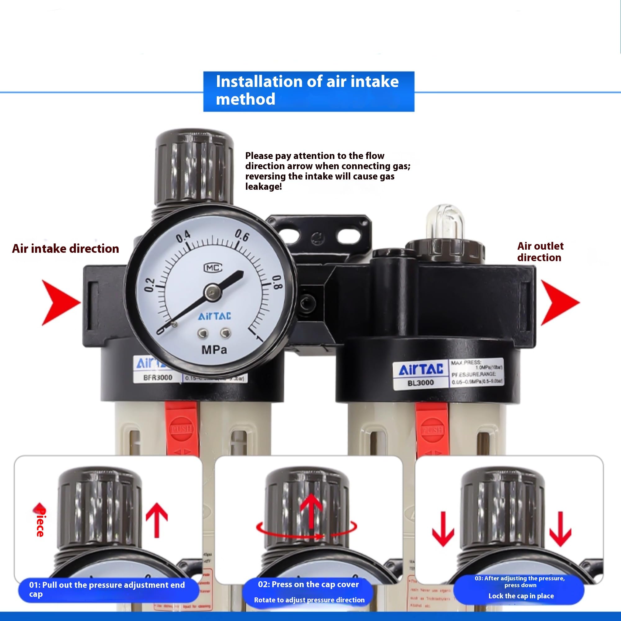 Afc-2000 Air Filter Regulator Afc2000 Lubricator Combinations For Sale - View #7