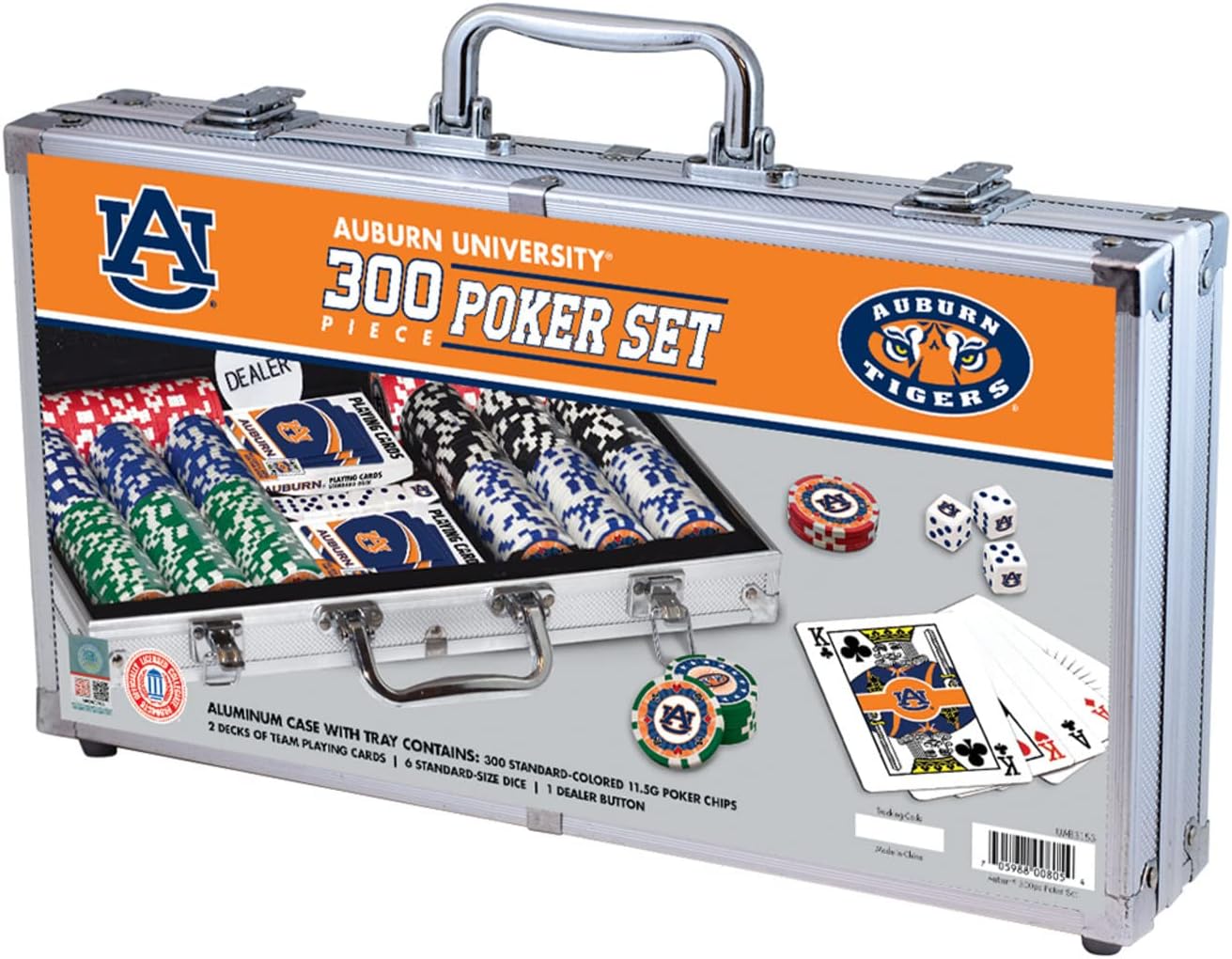 Masterpieces NCAA Unisex-Adult 300-Piece Casino Style Poker Chip Set