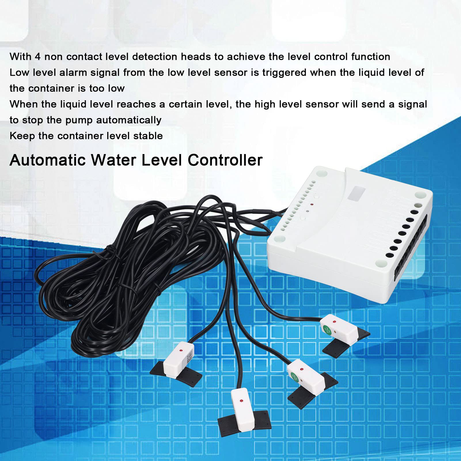 Controlador de Nivel de líquido automático PolyGen, Controlador de Sensor de Nivel de Tanque de Agua para Bomba AC220V