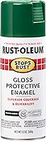 Vista 19 de Rust-Oleum 7732830 Stops Rust Pintura en Aerosol, 12 oz, Verde Cazador Satinado