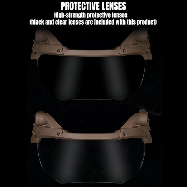 Casque Tactique Fast, Casque intégral avec Masque/Lunettes en Maille d'acier, équipement de Protection pour la Chasse et Le Cosplay - 4