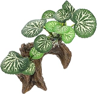 POPETPOP Planta De Tanque De Réptil Réptil Planta Falsa Réptil Terrário Floresta Árvore Folhas De Planta Planta De Aquário Realista Planta De Aquário Subaquática Planta De Plástico