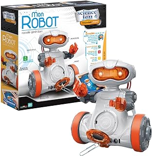 Clementoni | Science & Gaming - My Robot New Generation Child 8+ | Montageroboter mit Sensoren, Micro, Magnet | Programmier- & Fernsteuerungs-App | Technologie-Aktivität