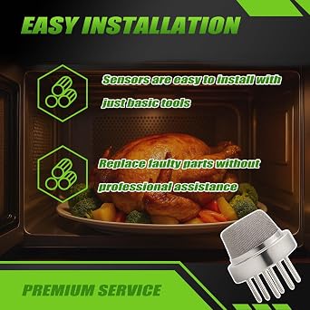 DE32-60013A Microwave Humidity Gas Sensor Fits for Samsung Microwave,Fix E-11, C-11, C-3 Fault Codes,Compatible with ME21M706BAS, ME18H704SFG, MET8H704SFS, ME21K7010DG