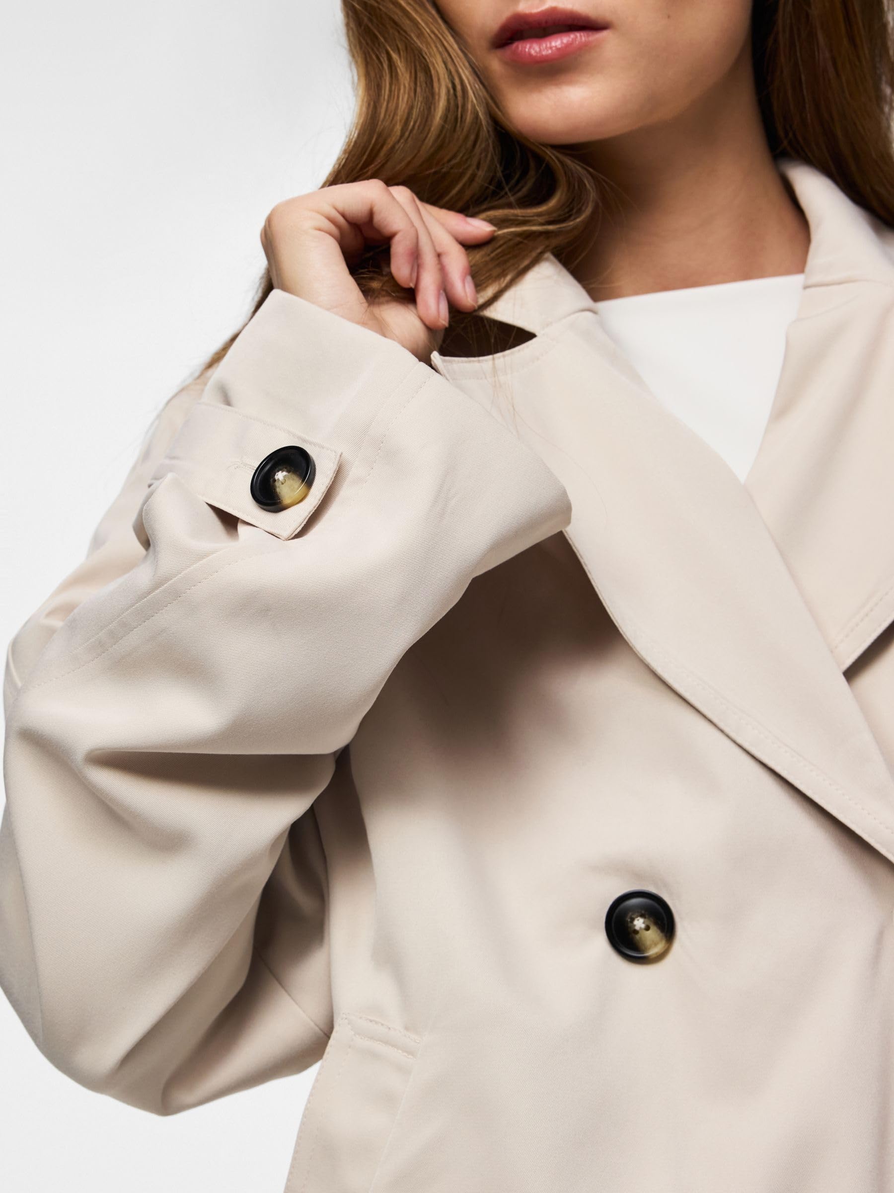 PIECES Trenchcoat PCSCARLETT Short