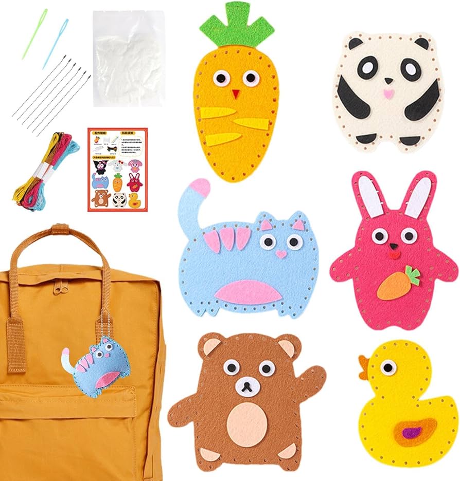 Amazon | 簡単裁縫キット、子供用裁縫キット | 子供用のぬいぐるみ作り