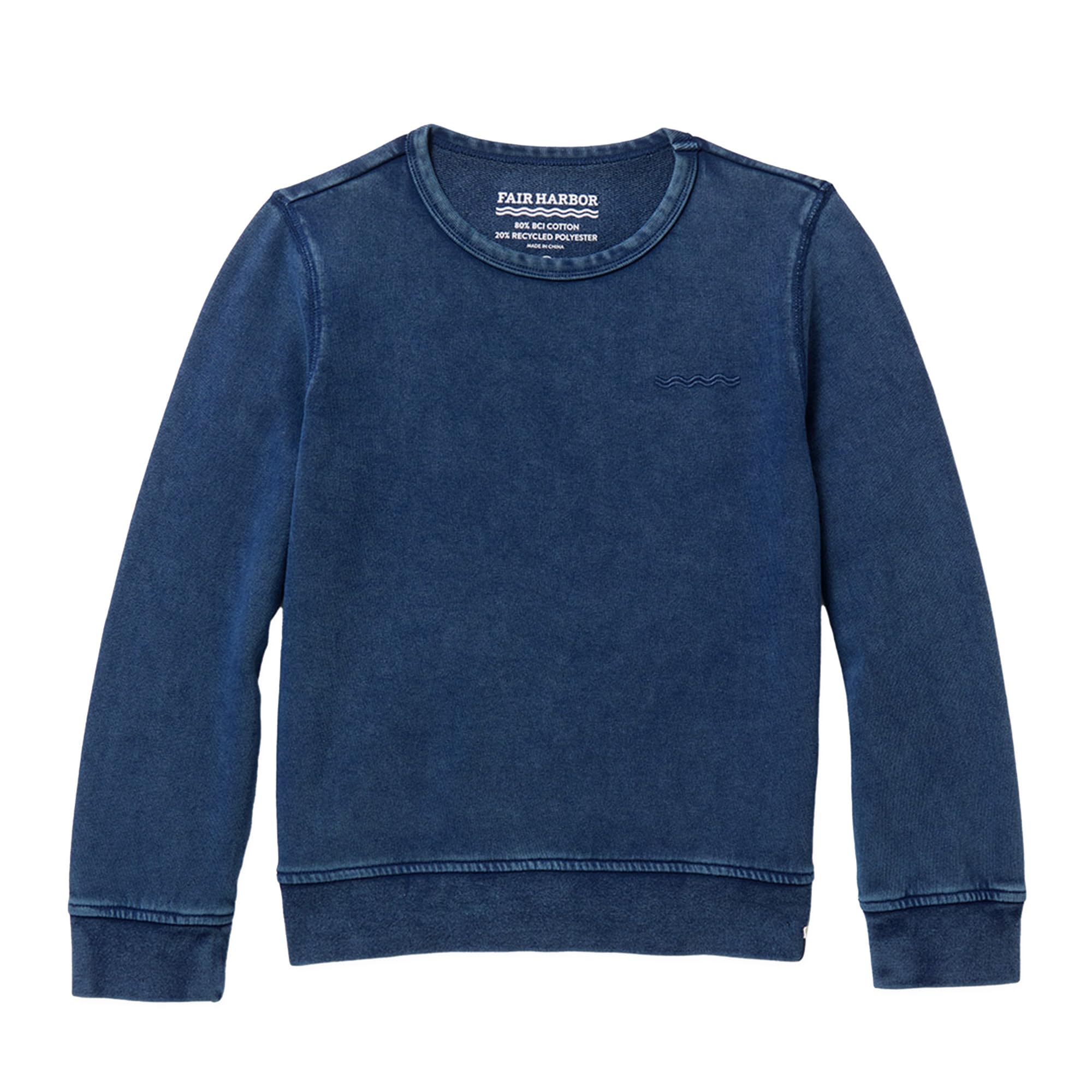 Fair Harbor The Saltaire Crewneck –– Women's Relaxed Long Sleeve Sweatshirt –– Incredibly Lightweight and Breathable