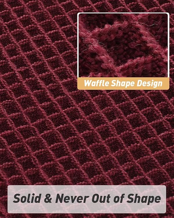 Upgraded Red Waffle Bath Mat12 by AMOAMI - Image 3