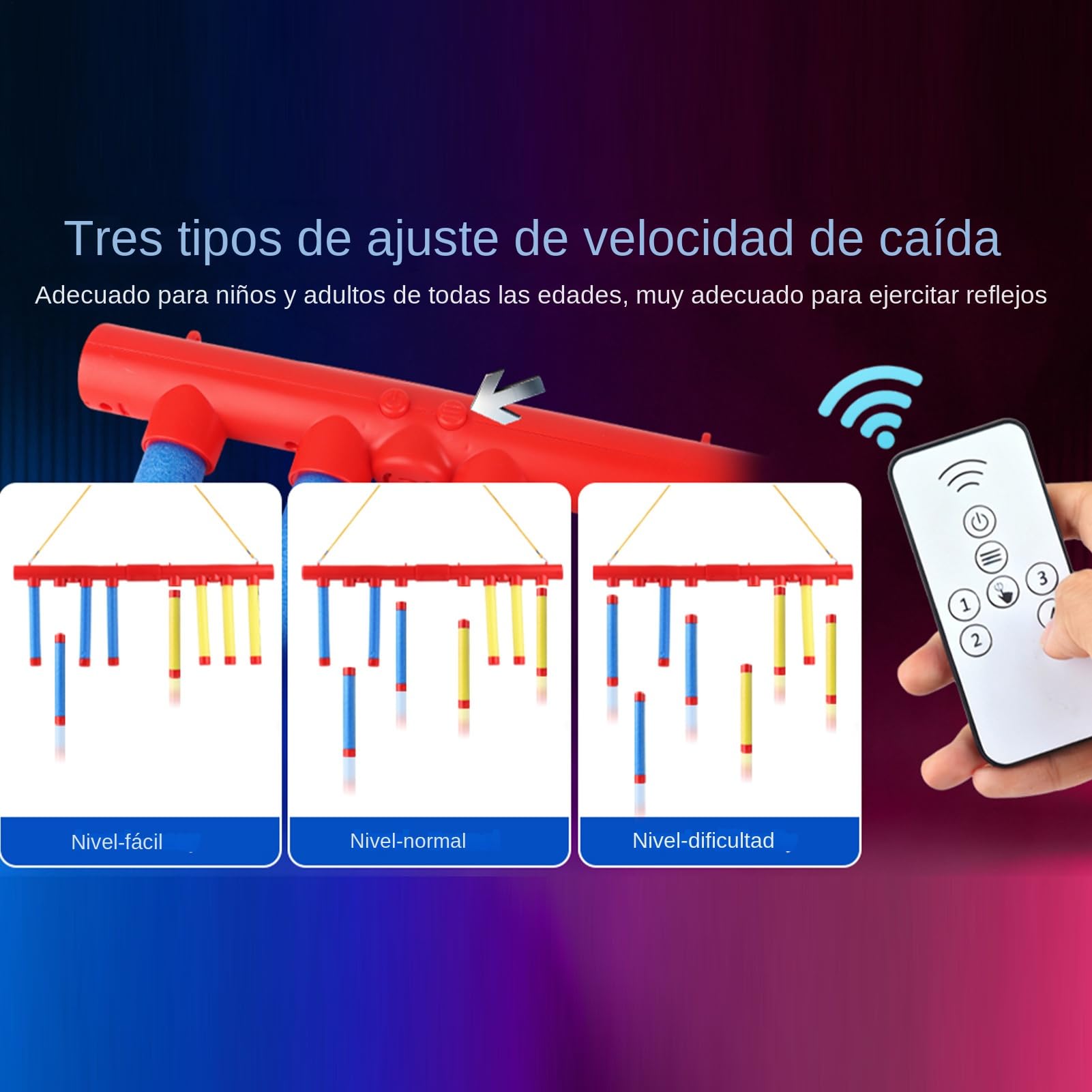 Juego De Palos De Velocidad Para Entrenamiento De Reflejos Sensorial Para Niños Y Adultos Mejora La Coordinación -Mano Para Familias Y Escuelas