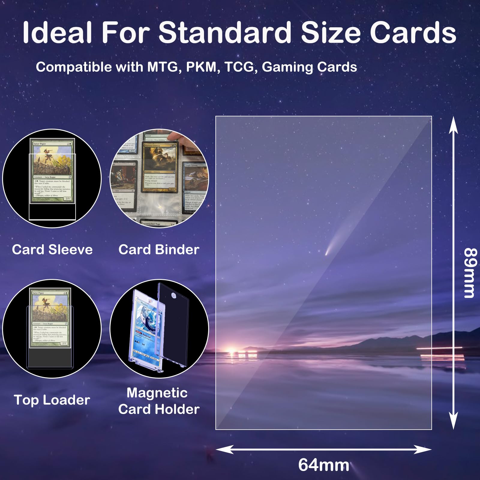 600 Pack Card Sleeves Clear - Image 3