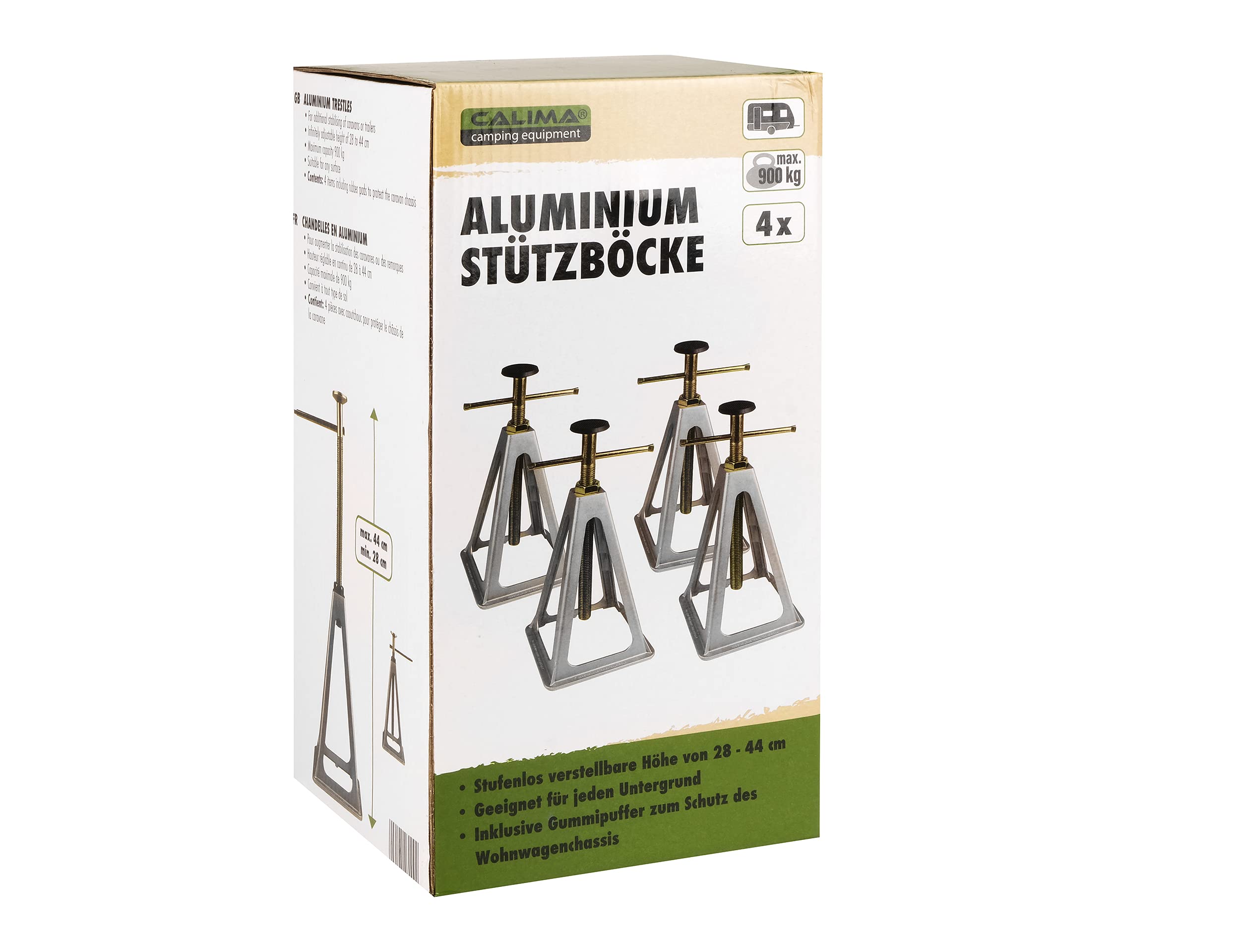 Calima Cavalletto dappoggio, Sistema di Sostegno Aluminum Stützböcke 4 Stück