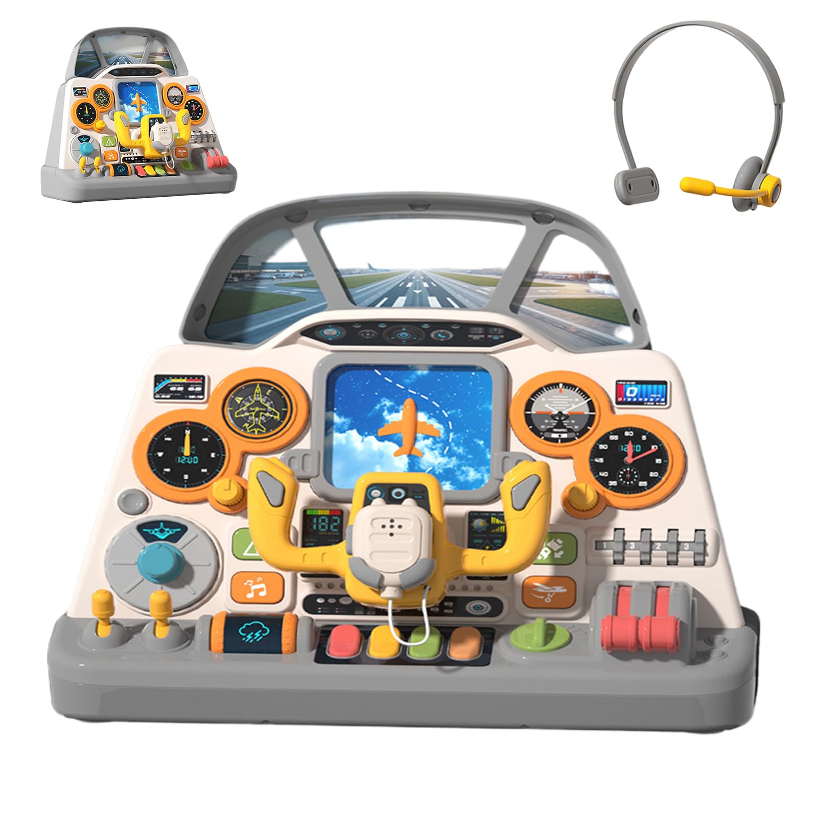 Genérico Juguete de Cabina de Avión Juego de Panel de Control