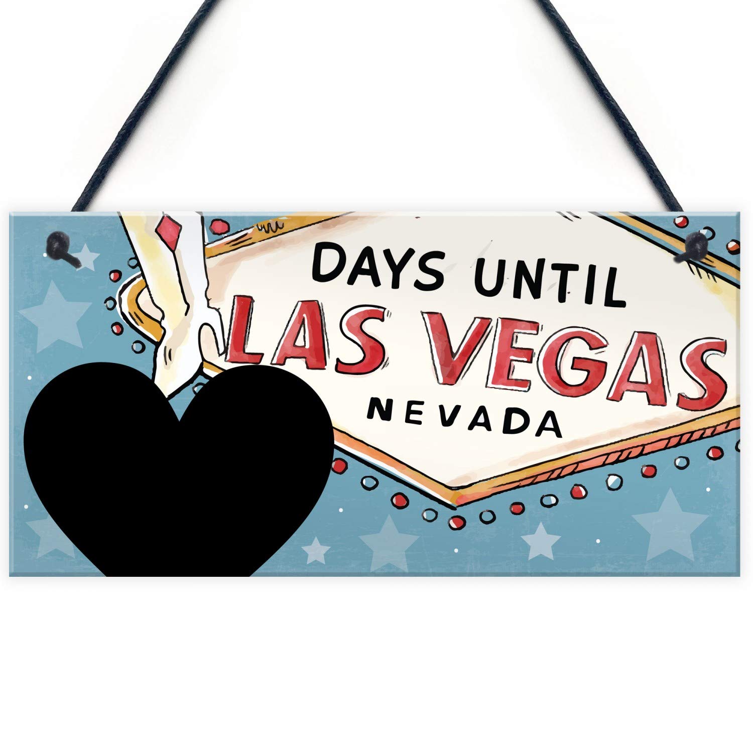 Miaomansenstore Wooden Signs Plaques Chalkboard Countdown To Holiday Sign Vegas Countdown Plaque House Decor