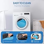 Lit de refroidissement pour chiens, tapis de refroidissement & Lit de canapé lavable à la machine, étanche & Couverture de couverture antidérapante Small-28 x 28 de pouce