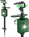 2 Pack Motion Activated Animal Repeller with Water Sprinkler and Flashing - product image