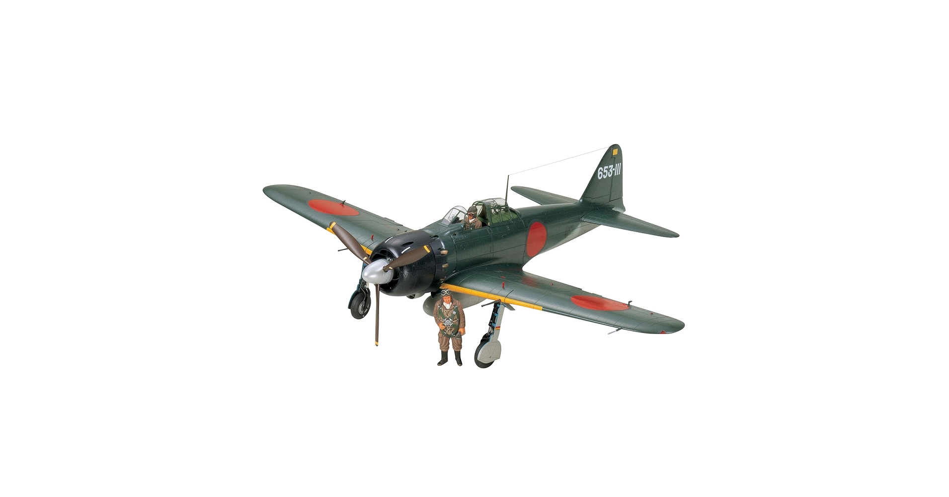taky27  Mitsubishi A6M5 Zero 1:35 Mitsubishi A6M5 Zero Fighter Real Sound Action Set / Tamiya USA