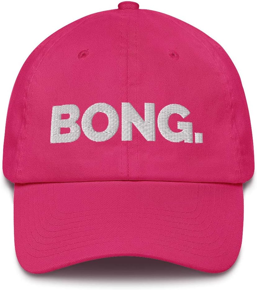 Bong. Hat (Embroidered Cotton Dad Cap) Made in USA