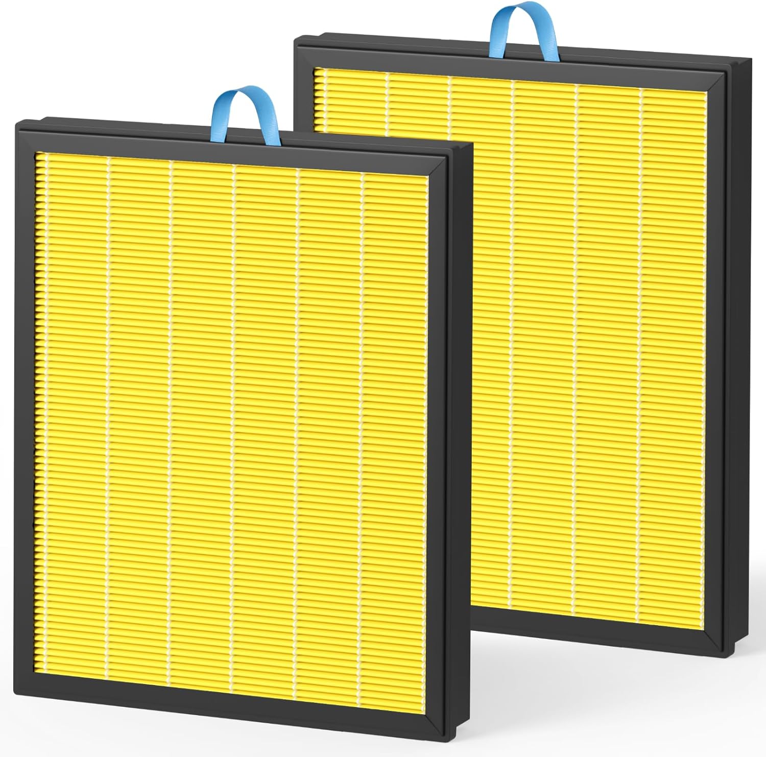 Fil-fresh Vital Replacement Filter, Compatible with LEVOIT Vital Air Purifier, 3-in-1 H13 True HEPA & Activated Carbon Pet Care Filter, Yellow, 2-Pack Vital 200S-Pet Care