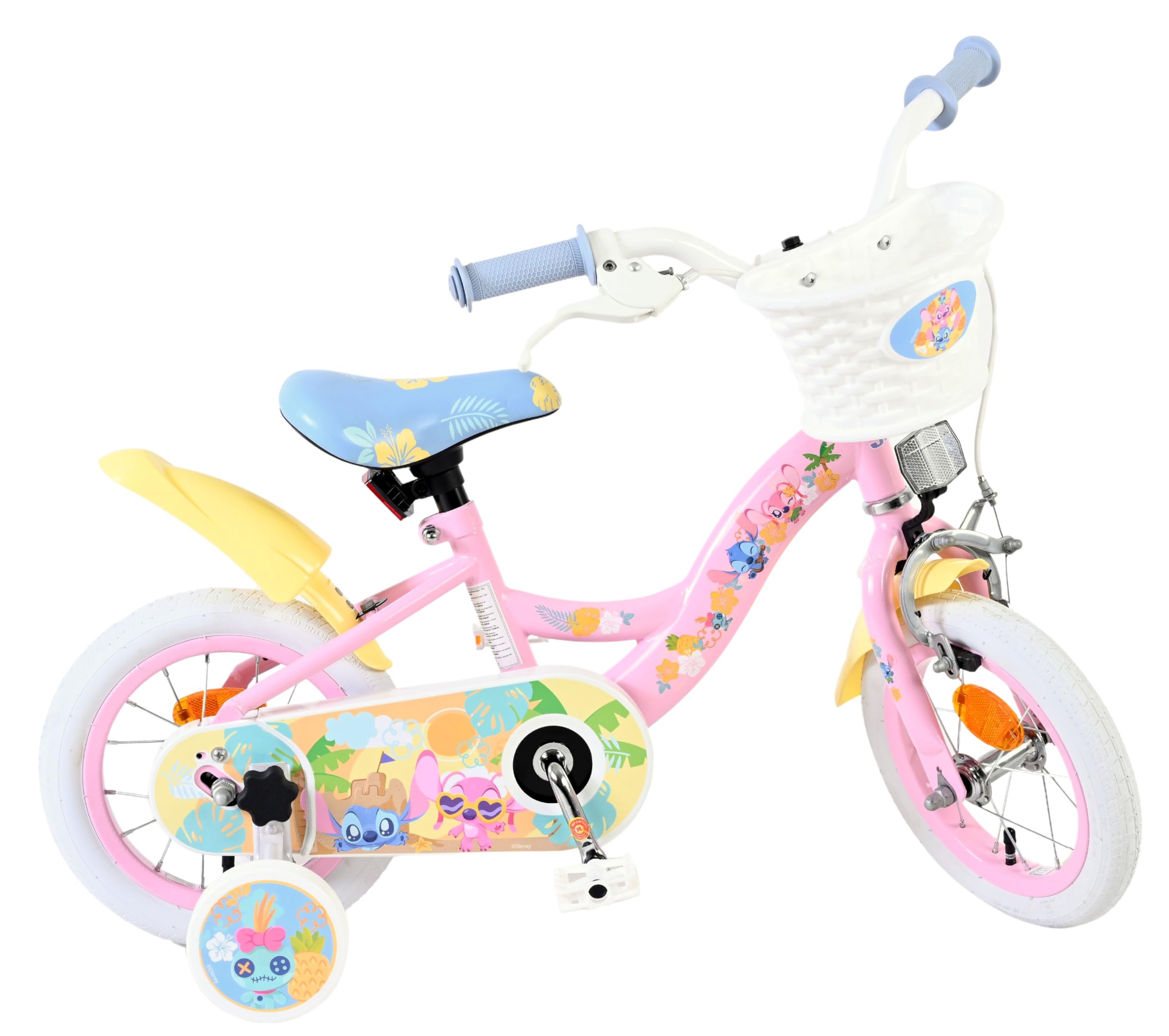 Volare Kinderfahrrad 12, 14, 16 Zoll für Mädchen und Jungen 3–6 Jahre – Offiziell Lizenziert mit Charaktermotiv – Stützräder, Rücktrittbremse und Handbremse