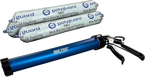 Miniatura 9 de POLYGUARD Blue Barrier Liquid Flashing 20oz Salchicha STPE, curado por humedad, 100% sólidos, bajo contenido de compuestos orgánicos volátiles