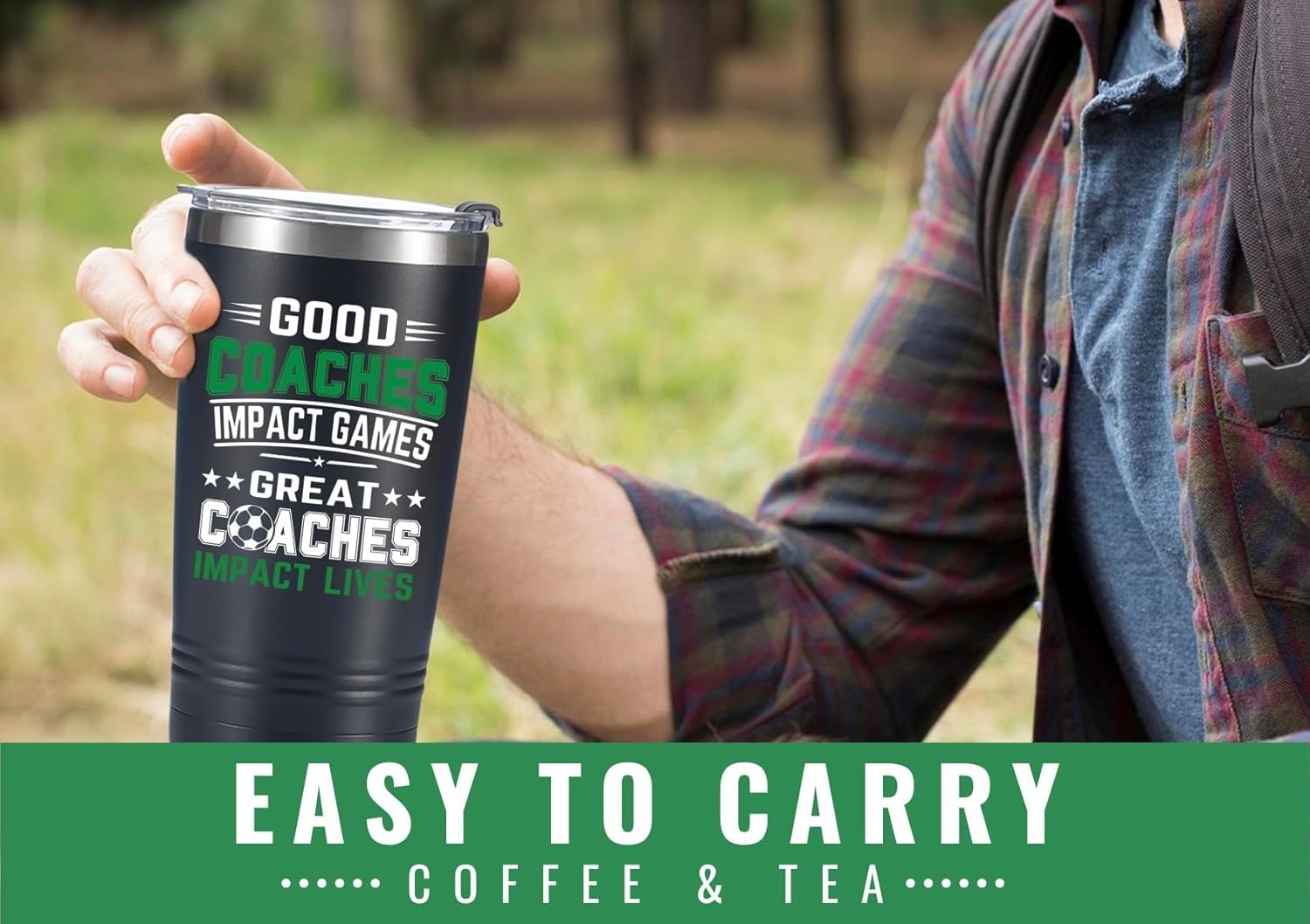 Onebttl Soccer Coach Gifts, Funny Gift Idea for Appreciation, Christmas, Birthday, 20oz Stainless Steel Insulated Tumbler Travel Mug, Black, BS-COACH-TUMBLER20-SOCCER-IMPACT - Image 5