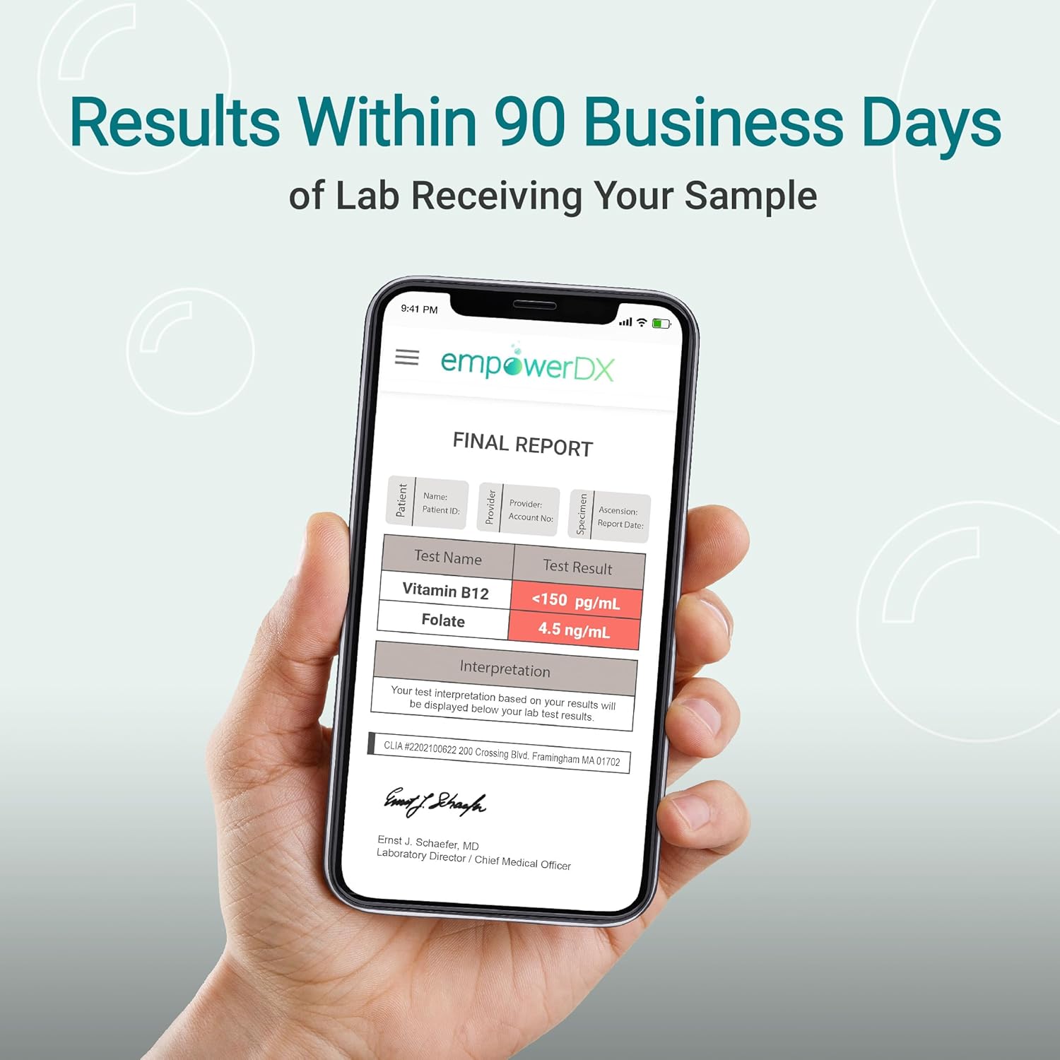 empowerDX Vitamin B12 + Folate Test - at-Home Test Kit - Results Within 2 Days - Image 4