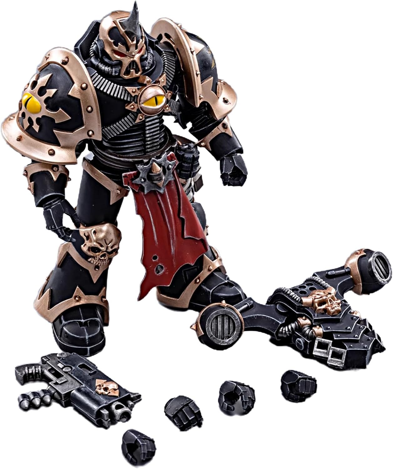 JOYTOY Warhammer 40K 1/18 Action Figures Chaos Space Marines Black Legion Warband 3PCS Collectible Model