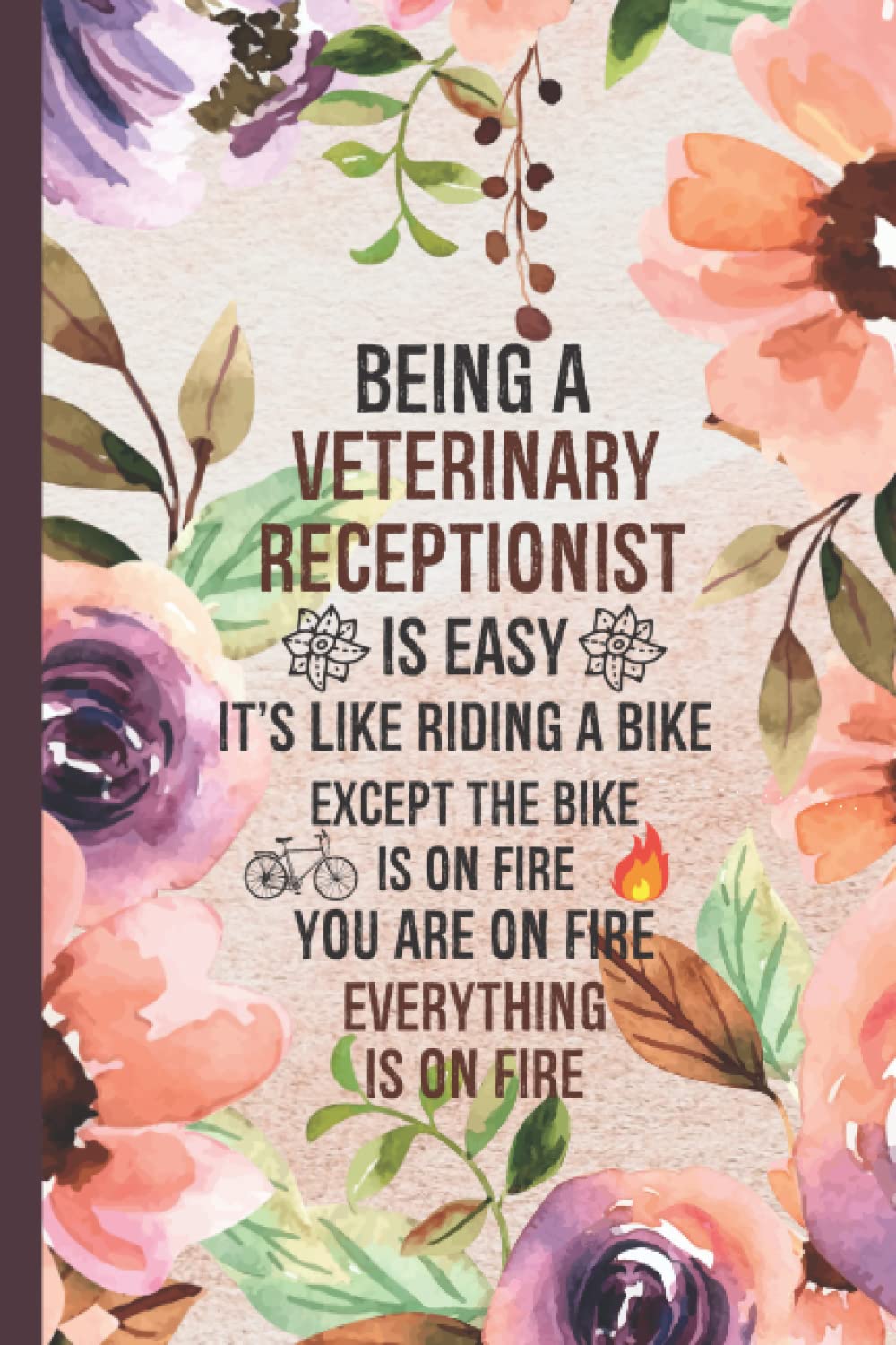 Veterinary Receptionist Appreciation: Blank Lines Notebook Journal | Thank You Appreciation Present For Vet Receptionist