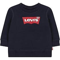 Levi’s Batwing Crewneck Sweatshirt Bimbo, Blu (Dress Blues), 18 Mesi