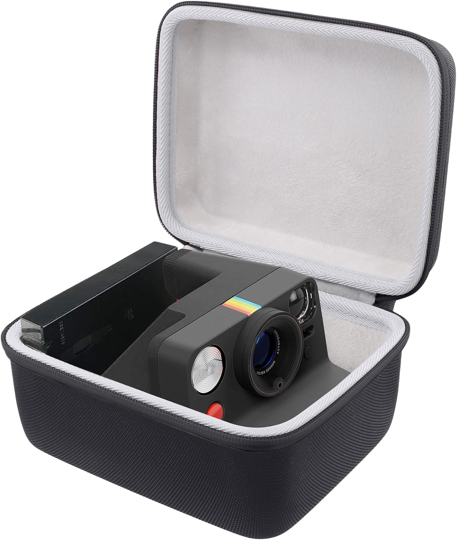 for Polaroid Now Gen 3, Now+ Gen 3, Now Gen 2, Now+ Gen 2, Now, Now+, I-2, Flip, OneStep+ and OneStep 2 Instant Cameras Hard Case,Protective Travel Carrying Storage Bag,Case Only(Black Zipper)