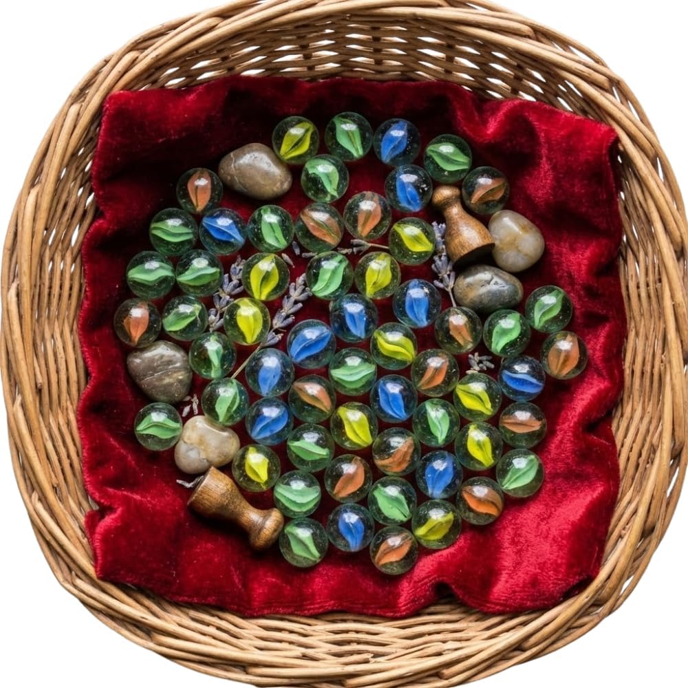 Crafts and Toys Glass Marble Kanche Pebbles for Decoration & Kids Playing Kanche Glass Marble Pack of 100 (N550)-image-49