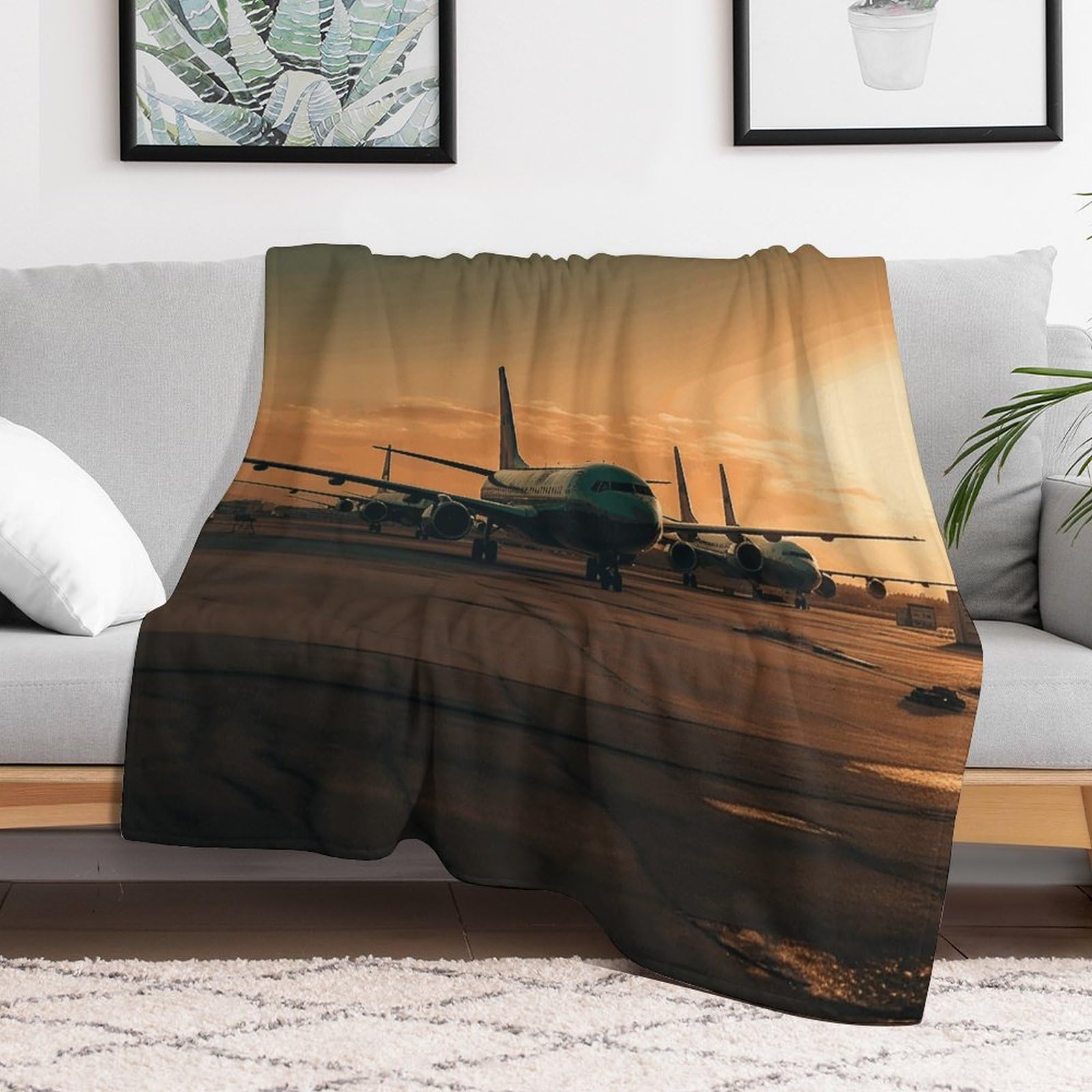 Couverture en micro polaire ultra douce 152x203 cm et grande couverture pour lit