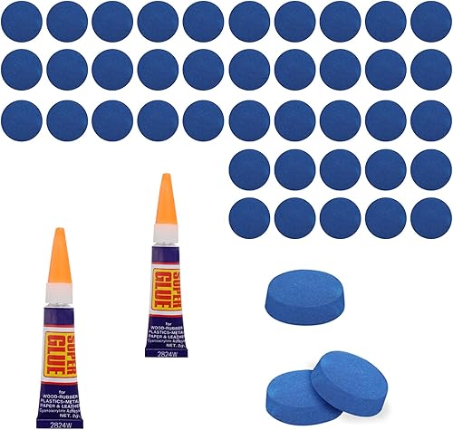 Miniatura 10 de Vefungyan Kit de reemplazo de puntas de taco de billar: Herramienta de reparación de puntas de taco de billar 11 en 1 con 20 puntas de taco de