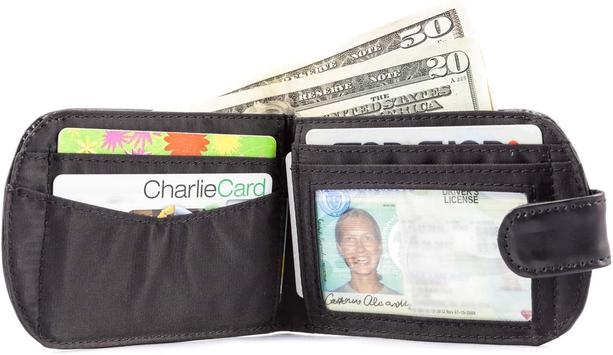 Big Skinny Women's Taxicat Leather Bi-Fold Slim Wallet, Holds Up to 25 Cards - Image 4