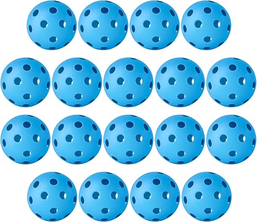 Coopay Paquete de 18 pelotas de béisbol de práctica de béisbol huecas de plástico suaves para golpear, entrenamiento de béisbol en interiores y