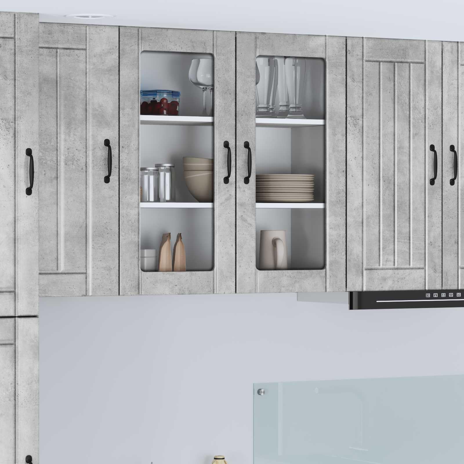 Armadio 80x31x80 cm con 2 ante con 2 ripiani in legno
