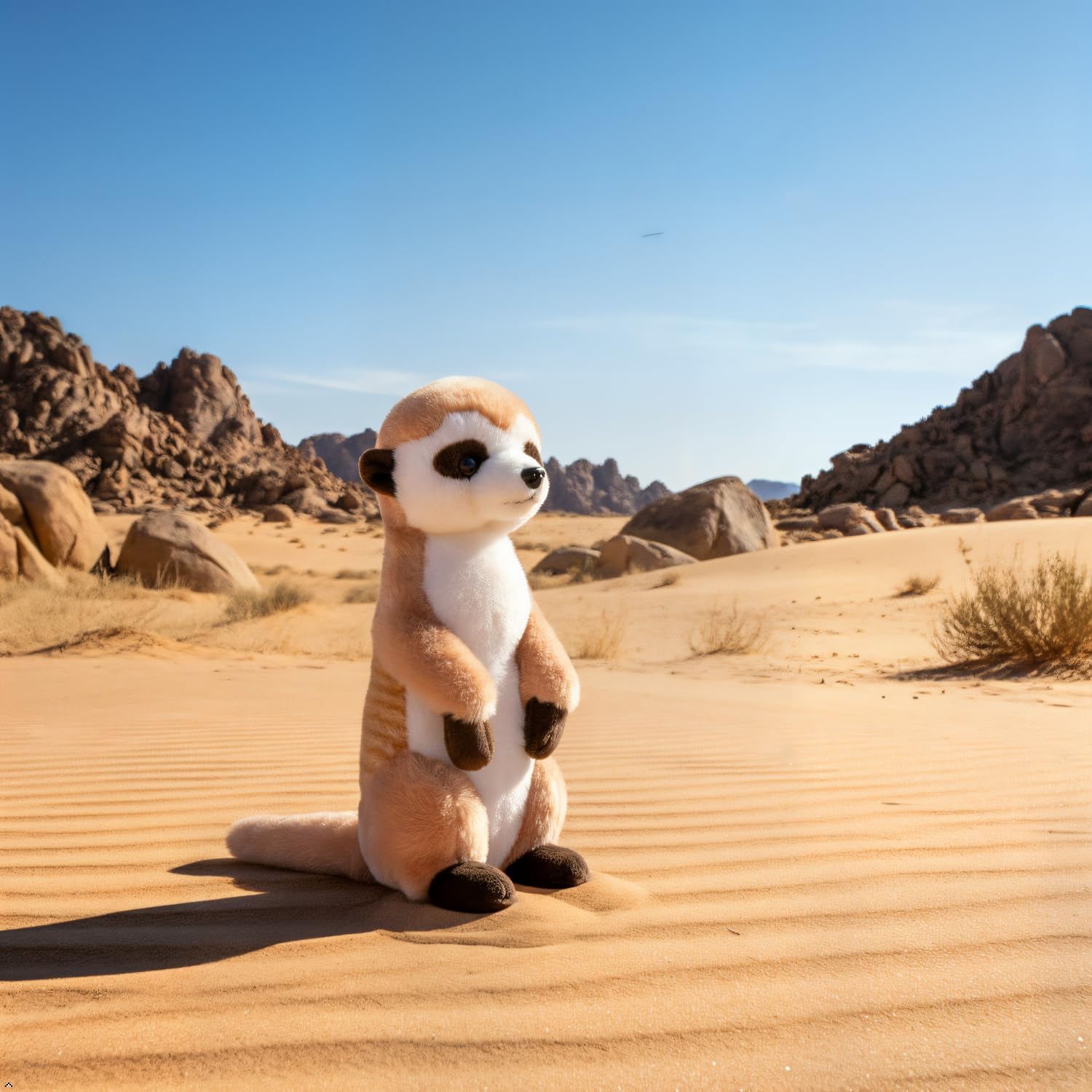 The Petting Zoo Meerkat Stuffed Animal, Gifts for Kids, Wild Onez Zoo Animals, Meerkat Plush Toy 12 inches