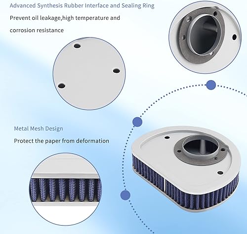 Miniatura 3 de AHL Limpiador de filtro de aire para 29461-99 HD-1499 Harley FLSTC Heritage Softail Classic 2000-2015, FLSTCI Heritage Softail Classic F/I 2002-2006