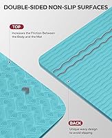 Vista 3 de HAPBEAR Extra Large Yoga Mat - 72"x48"/78"x54", 1/4" & 1/3" Thick, Non-Slip, Durable, Eco-Friendly, Wide Exercise Mat for Home Workouts, Yoga