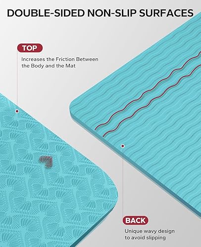 Miniatura 3 de HAPBEAR Extra Large Yoga Mat - 72"x48"78"x54", 14" & 13" Thick, Non-Slip, Durable, Eco-Friendly, Wide Exercise Mat for Home Workouts, Yoga, Pilates,