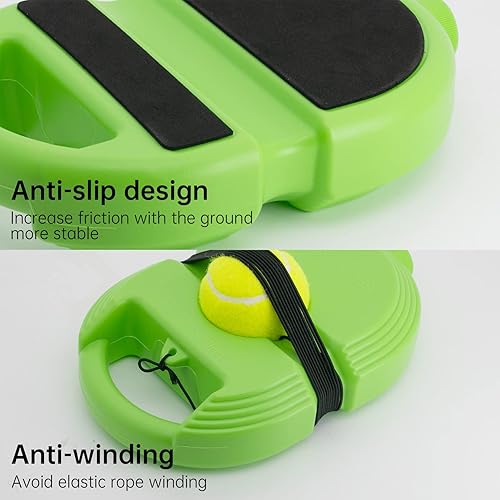 Miniatura 2 de Pelota de rebote de tenis con 3 bolas de cuerda, equipo de entrenamiento de tenis solo para práctica personal, herramientas de entrenamiento de