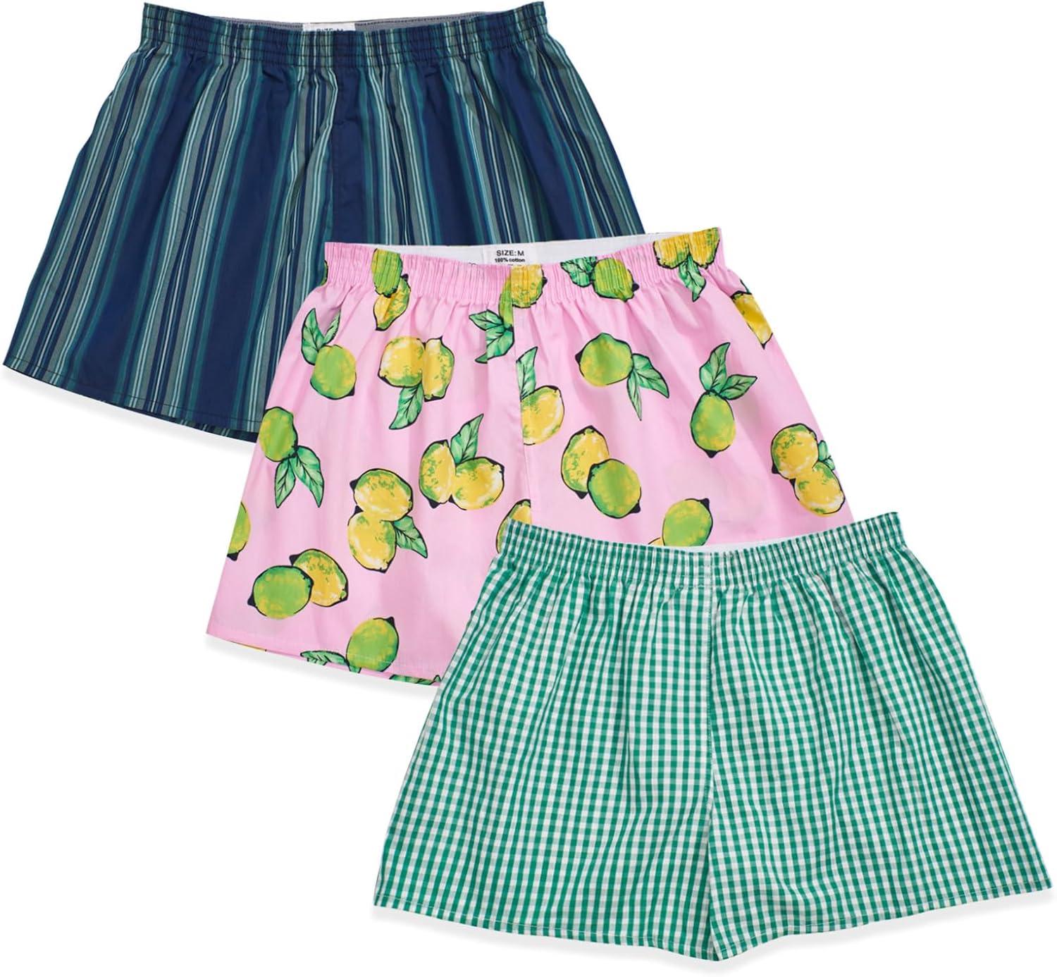 Boxer Shorts for Women Gingham Sleep Y2k Printed Boxers Pj Boxer Short Trendy Checkered Baggy Pj Boxers