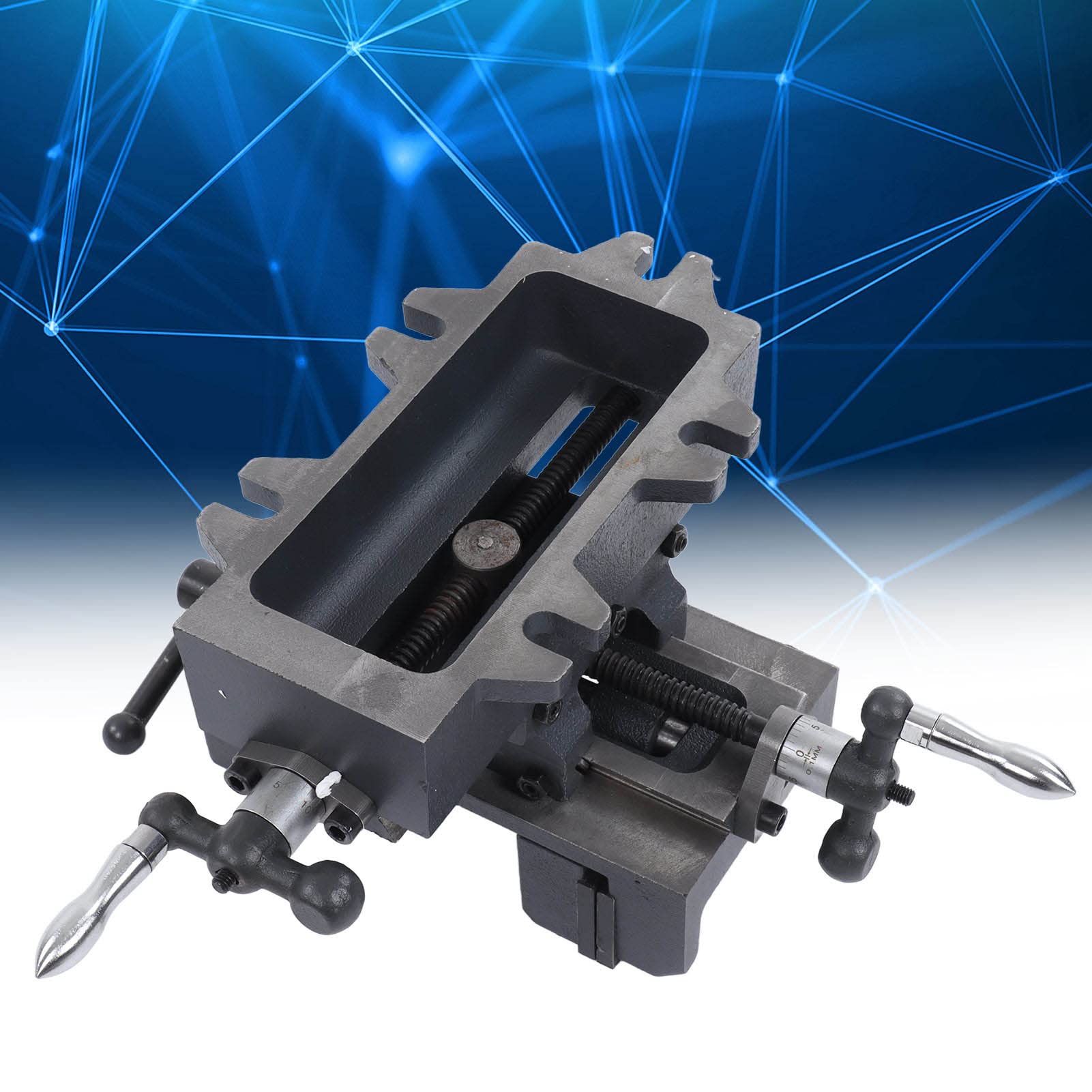 Srliya Morsa per Trapano a Pressa a Scorrimento Trasversale da 4 Pollici Morsa per Fresatrice a Scorrimento Trasversale con Apertura Ganascia da 100 Mm Volantini con Increme