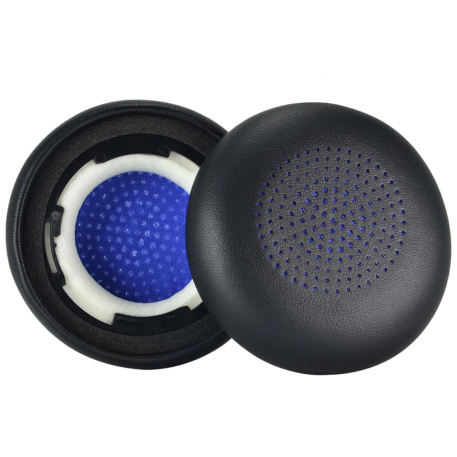 fexxkg 1Pair Ear Pad Replacement Protein Leather Earpads Cushions Sponges Cover Earmuffs for H700 Headphones